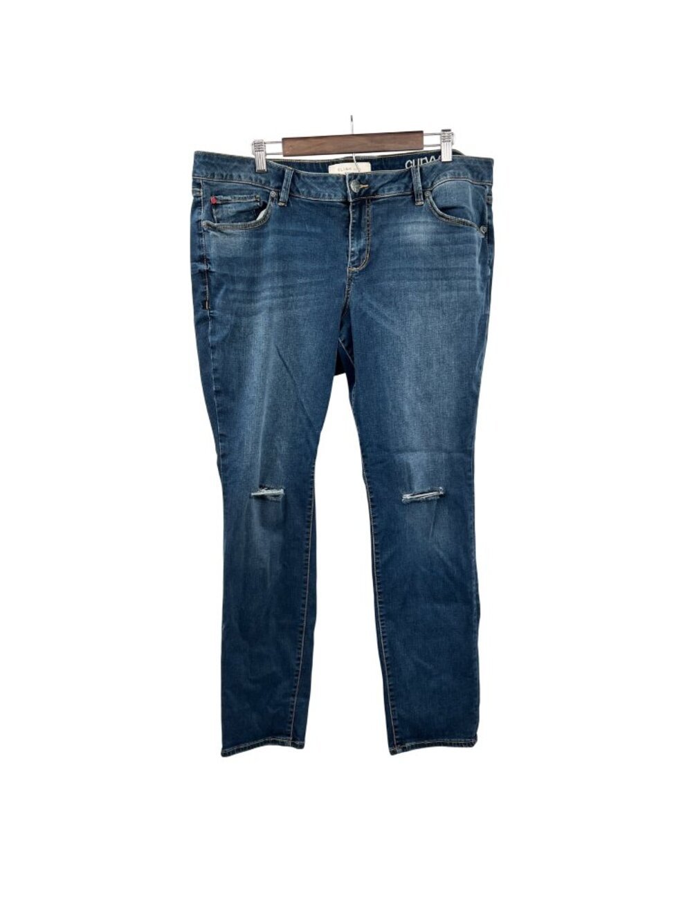 Slink Jeans Women's Curvy Mid Rise Waist Five Pocket Style Size 20